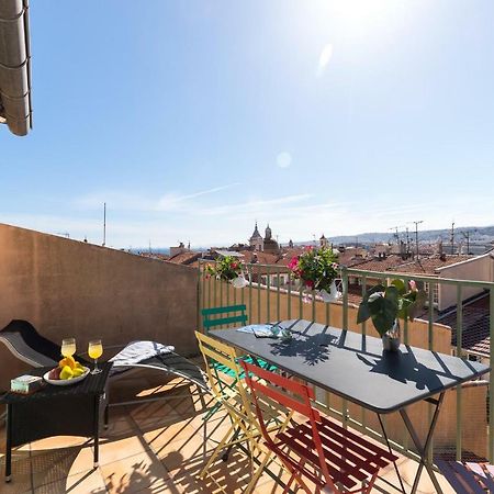 La Croix - F3, Terrasse Vue Panoramique, Vieux-Nice Old Town And Terrace Εξωτερικό φωτογραφία