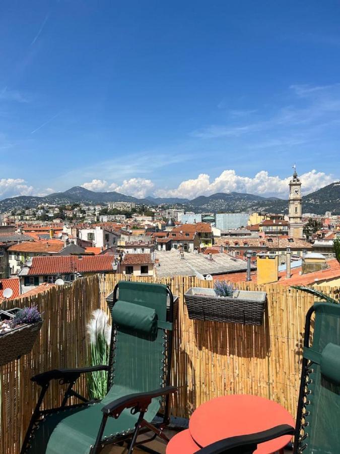 La Croix - F3, Terrasse Vue Panoramique, Vieux-Nice Old Town And Terrace Εξωτερικό φωτογραφία