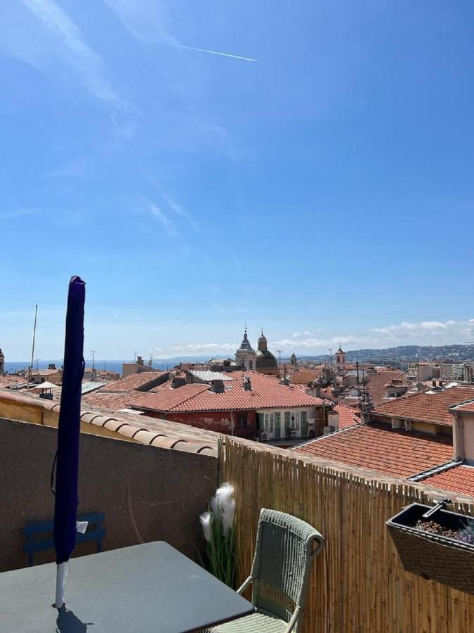 La Croix - F3, Terrasse Vue Panoramique, Vieux-Nice Old Town And Terrace Εξωτερικό φωτογραφία