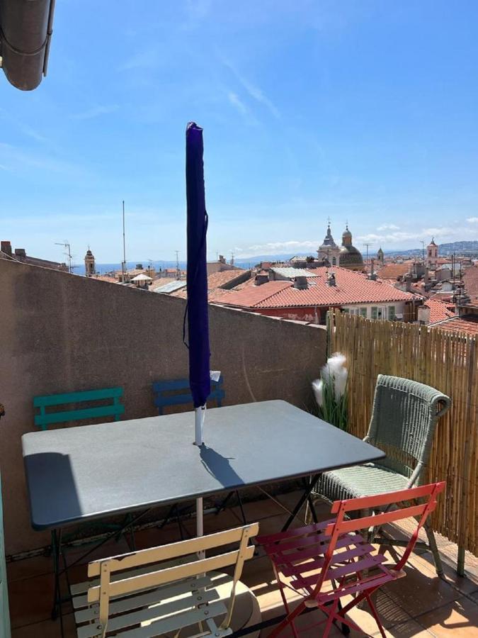 La Croix - F3, Terrasse Vue Panoramique, Vieux-Nice Old Town And Terrace Εξωτερικό φωτογραφία
