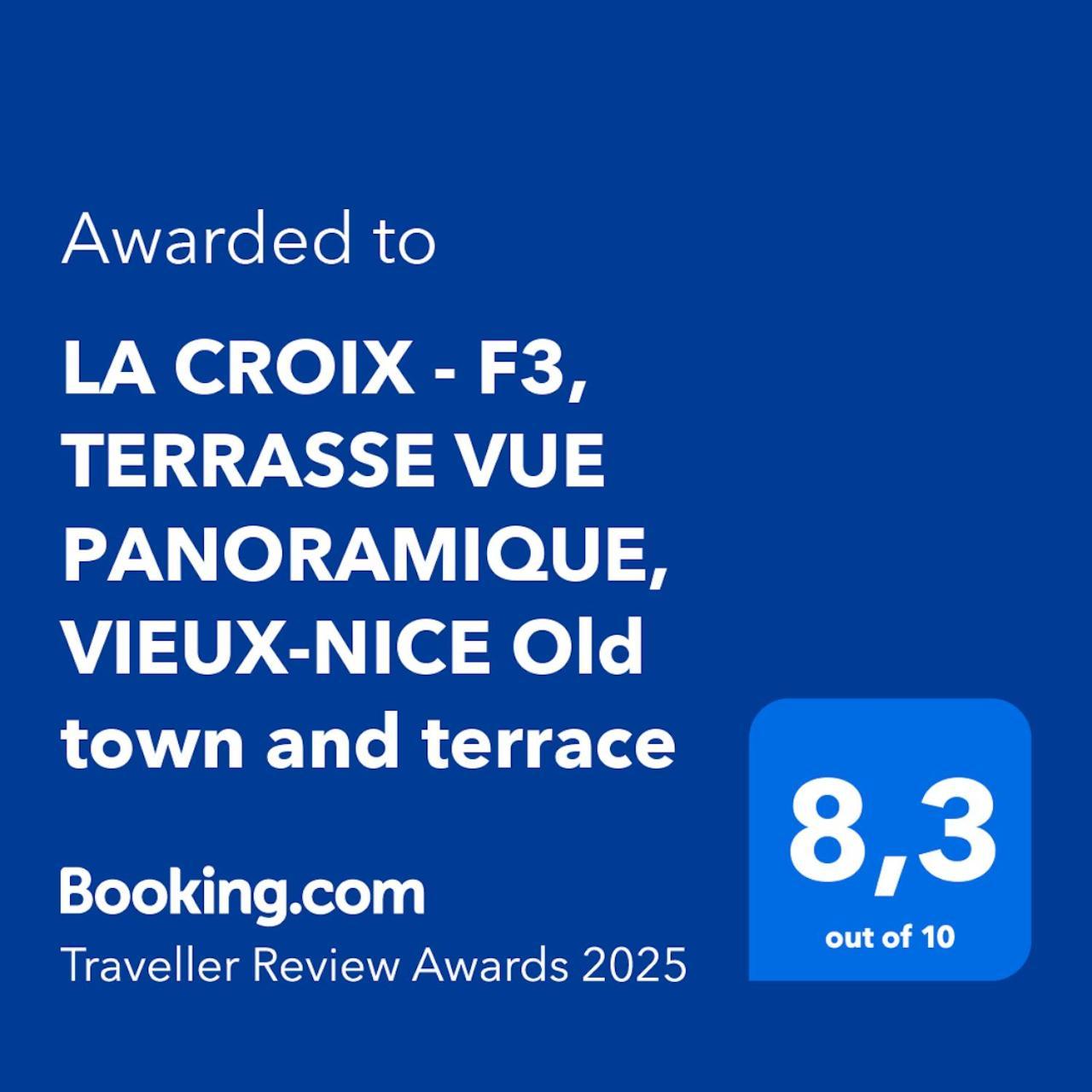 La Croix - F3, Terrasse Vue Panoramique, Vieux-Nice Old Town And Terrace Εξωτερικό φωτογραφία