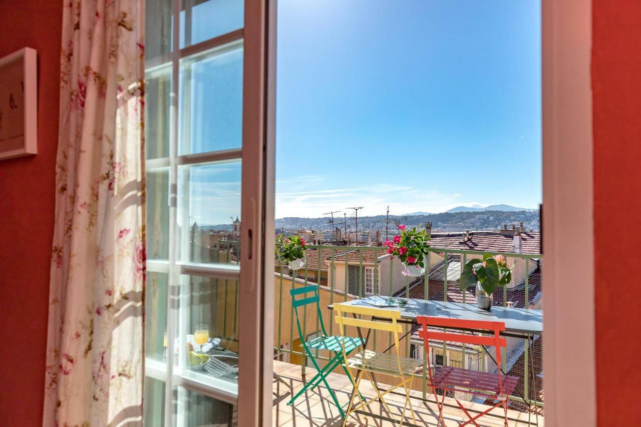 La Croix - F3, Terrasse Vue Panoramique, Vieux-Nice Old Town And Terrace Εξωτερικό φωτογραφία